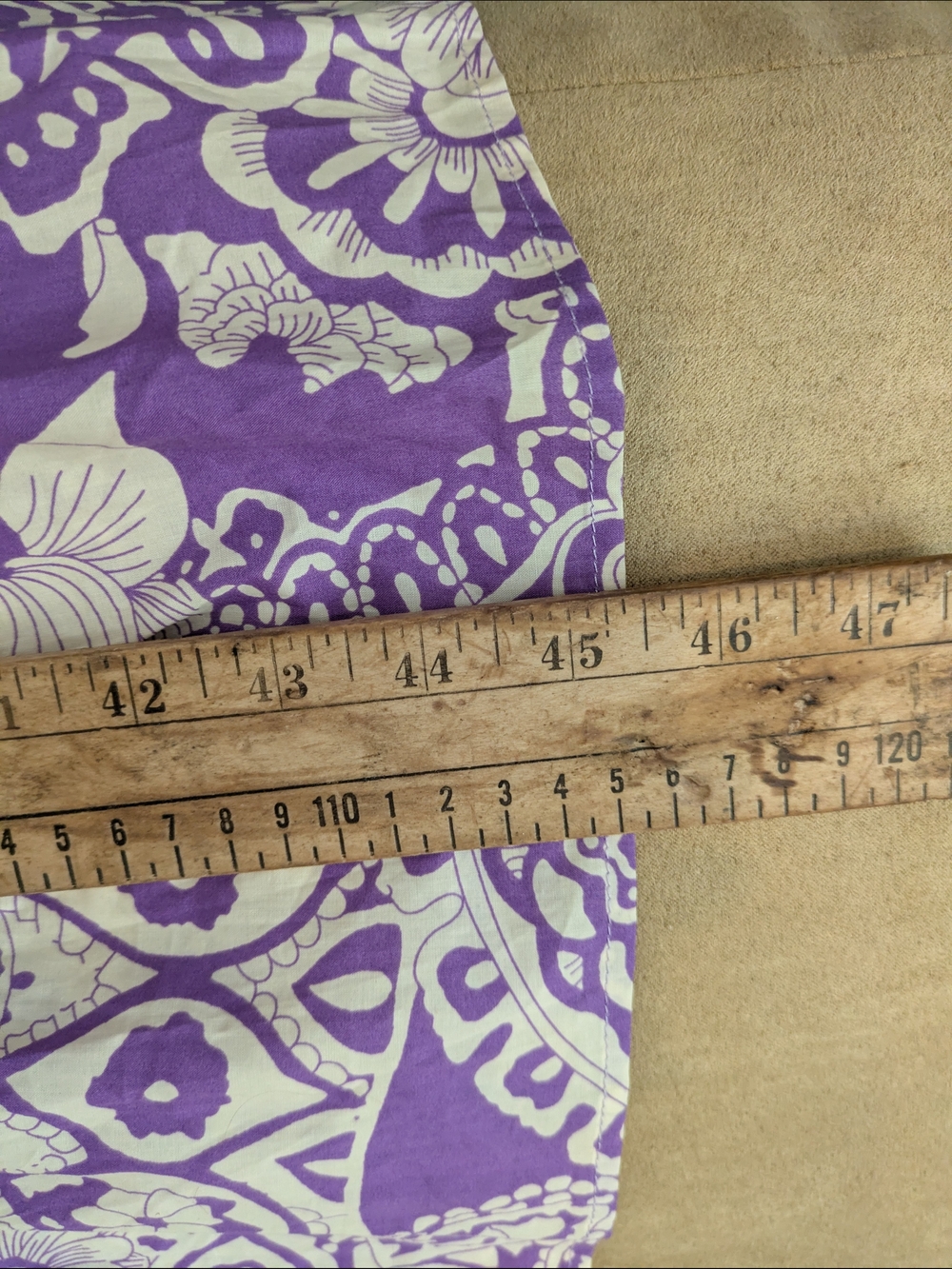 Umgee Purple and Cream Printed Midi Dress - Picture 14 of 14